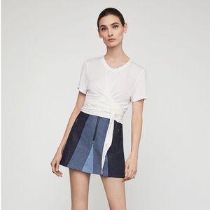 Bcbgmaxazria blue jean skirt brand new with tags